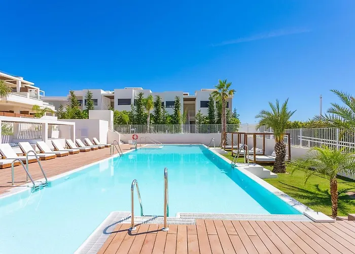Luxury Apartment Vida Feliz With Sea View 5 Min Walk To The Beach In Jardinana Lotus La Cala De Mijas, Malaga
