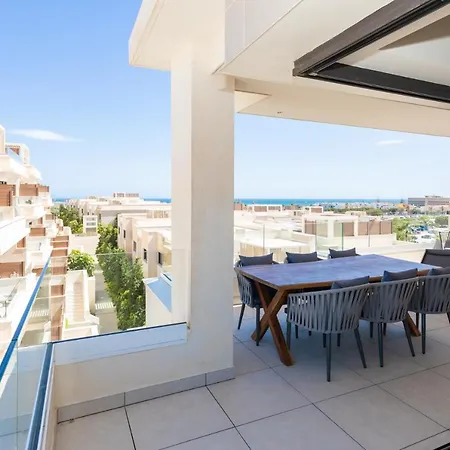 Luxury Apartment Vida Feliz With Sea View 5 Min Walk To The Beach In Jardinana Lotus La Cala De Mijas, Malaga Exterior photo